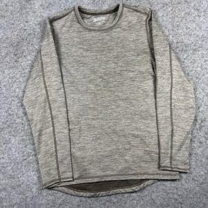 Duluth‎ Long Sleeve Polyester Crewneck Lightweight Sweater Mens Medium Brown